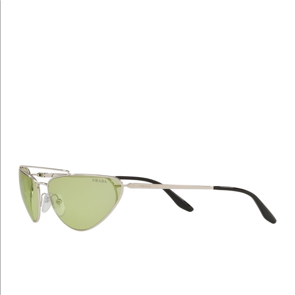 Prada 66mm cat eye sunglasses NWT Light Green - Picture 5 of 6